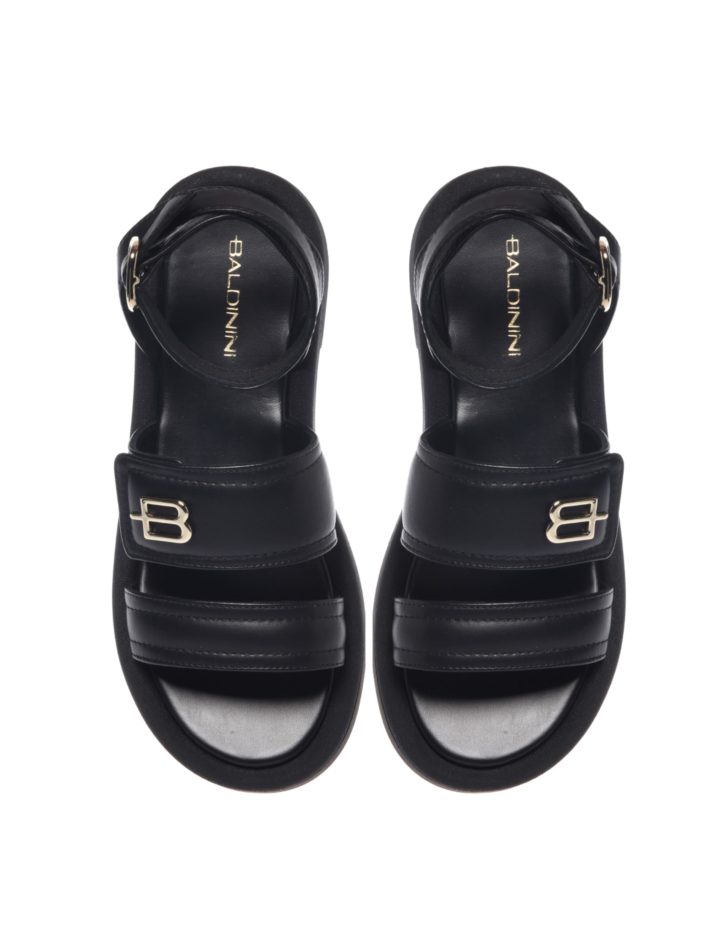 BALDININI Sandalen met riem in Zwart