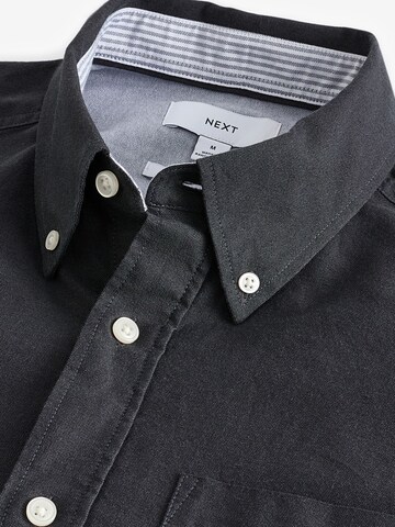 Next Regular fit Button Up Shirt in Grey
