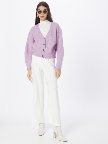 Lindex Knit Cardigan 'Mason' in Purple