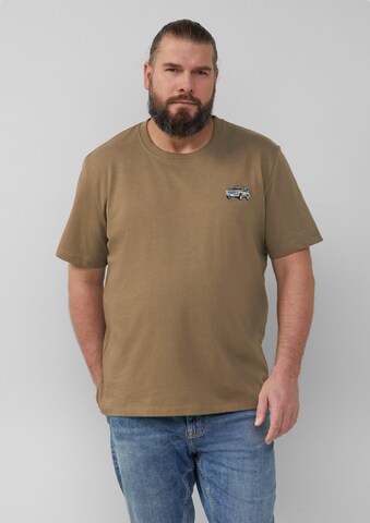 s.Oliver T-Shirt in Beige: Vorderseite