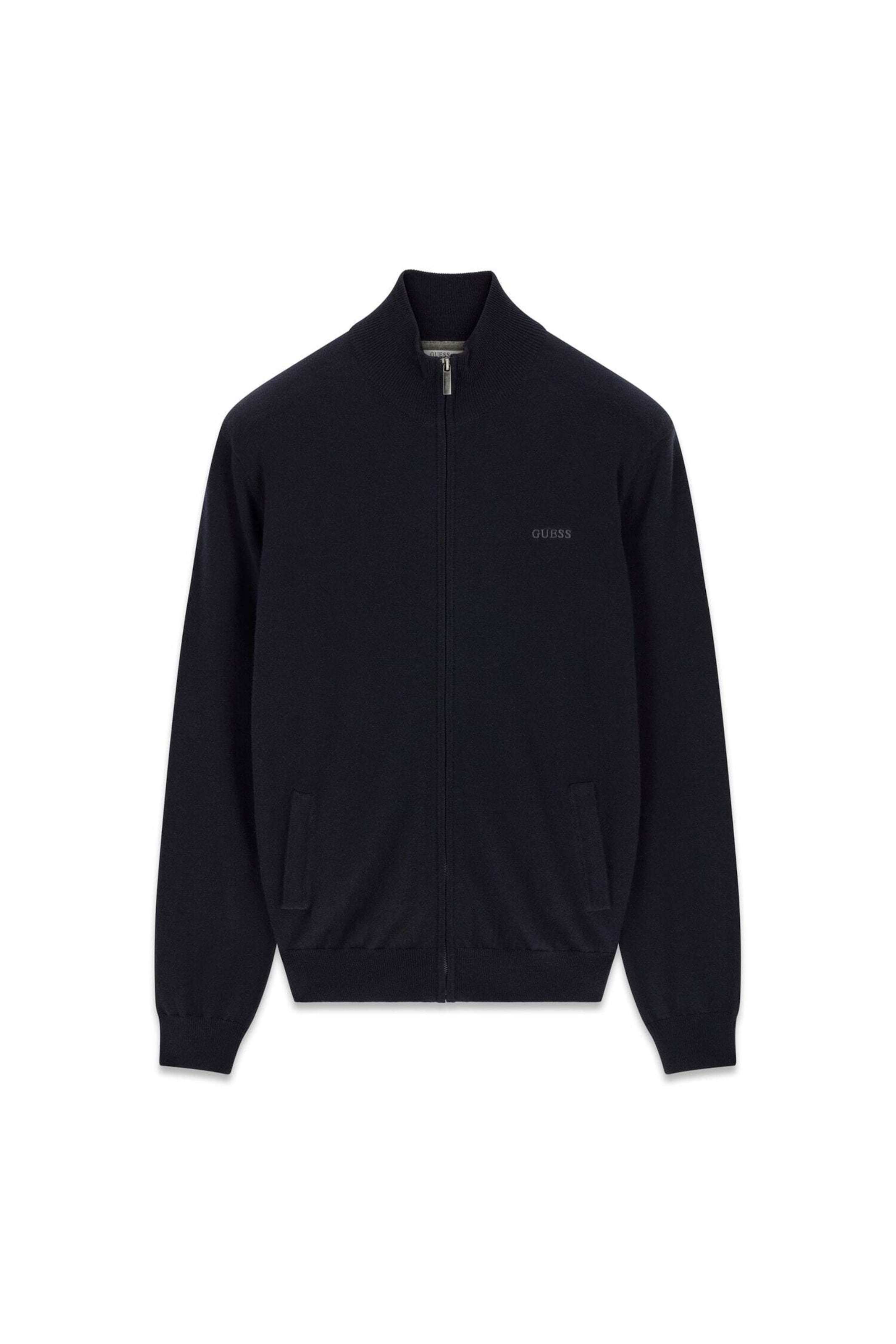 GUESS Strickjacke in Schwarz: Vorderseite