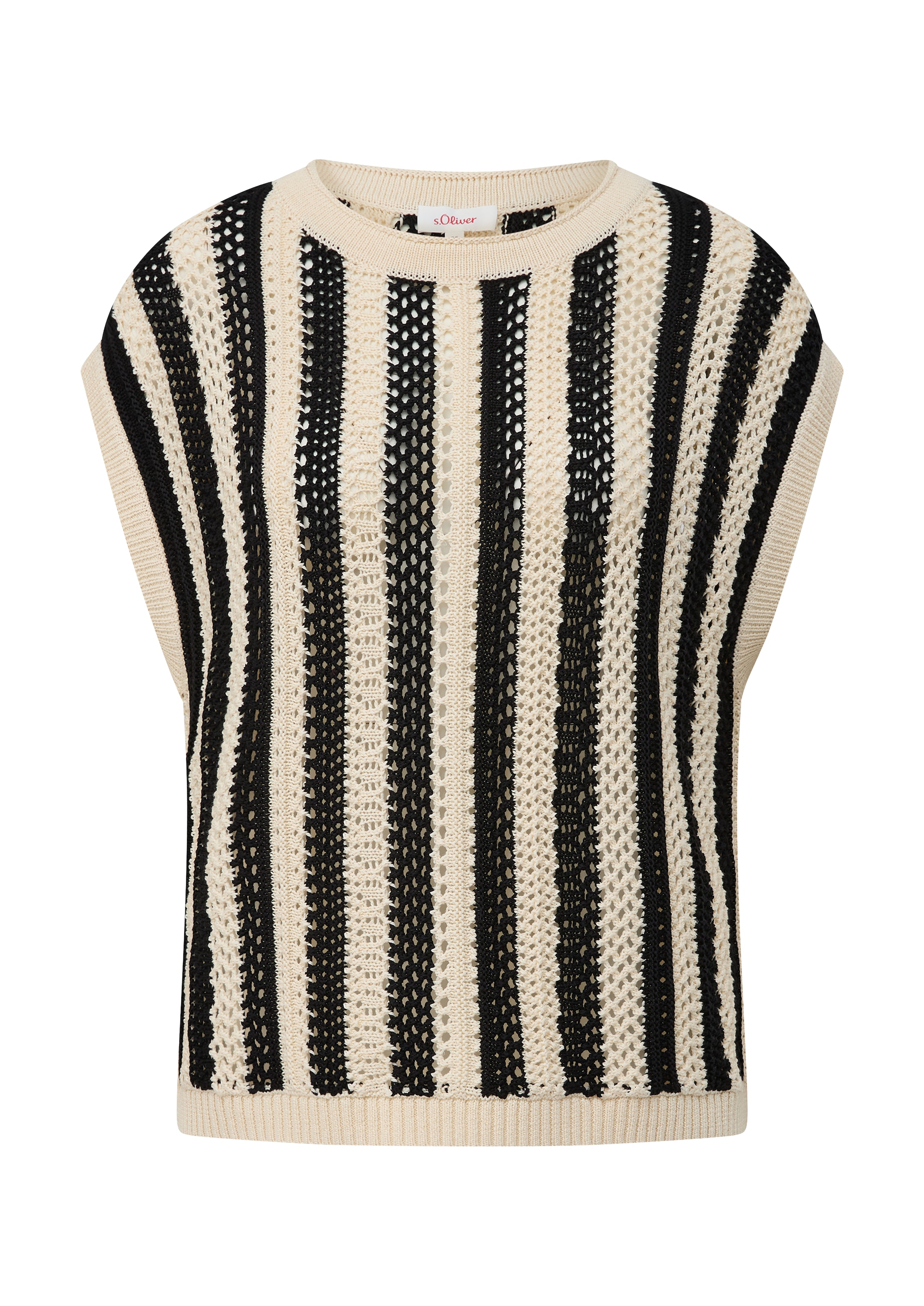 s.Oliver Pullover in Beige: Vorderseite