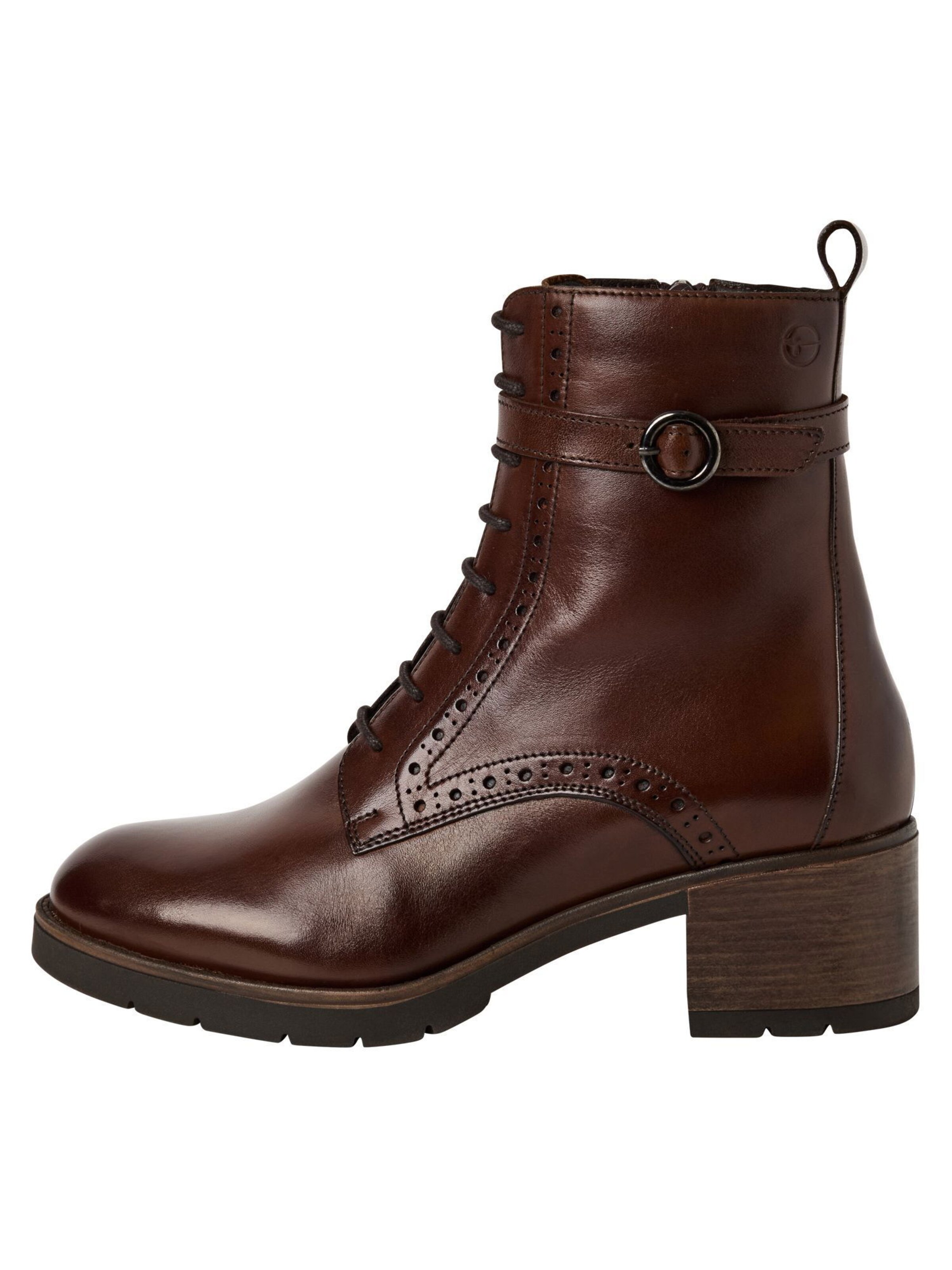 Bottines à lacets Tamaris en marron
