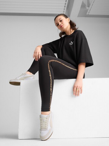 PUMA Skinny Sportovní kalhoty 'Essential' – černá