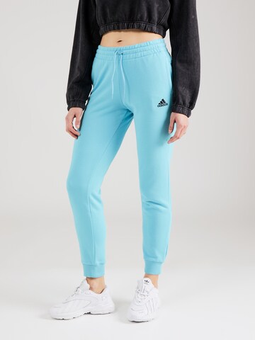 ADIDAS SPORTSWEAR Zúžený Sportovní kalhoty 'Essentials' – modrá: přední strana