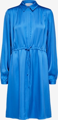 SELECTED FEMME - Vestido camisero 'Thea' en azul: frente