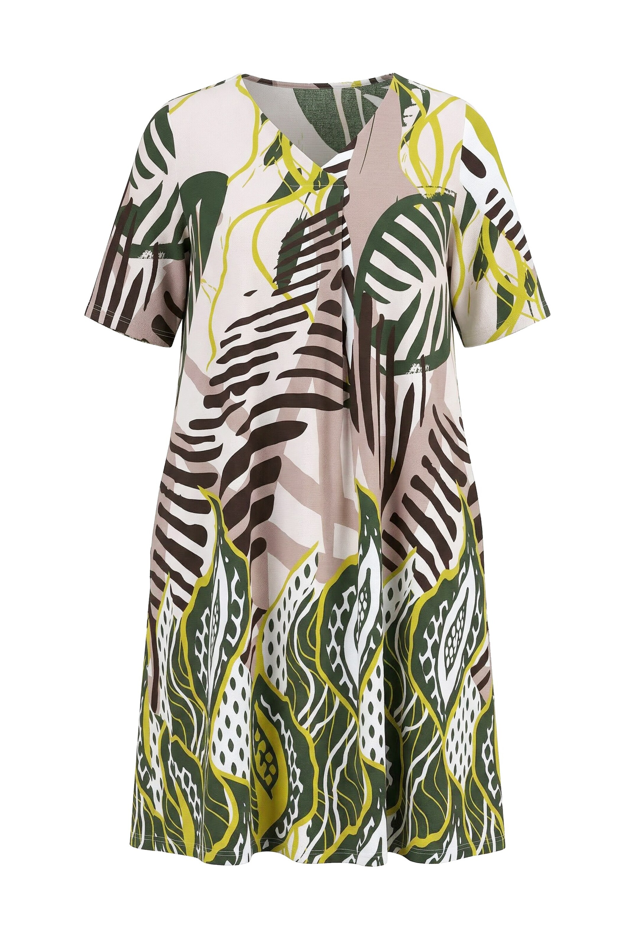 Ulla Popken Kleid in Weiß: Vorderseite