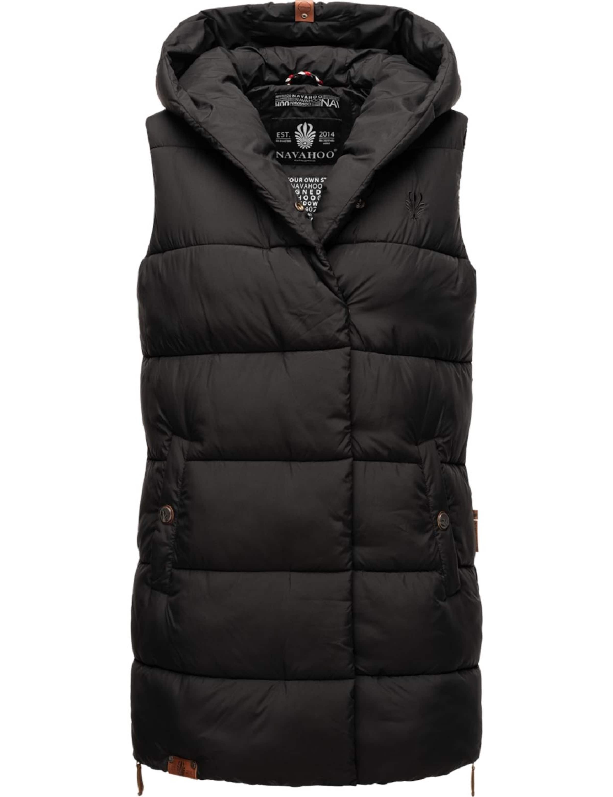NAVAHOO Vest 'Madilynaa' in Black: front