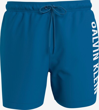 Calvin Klein Swimwear Badeshorts 'Intense Power' in blau / weiß, Produktansicht