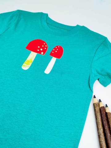 MelaDi Shirt 'Pilze'‌ in Grün