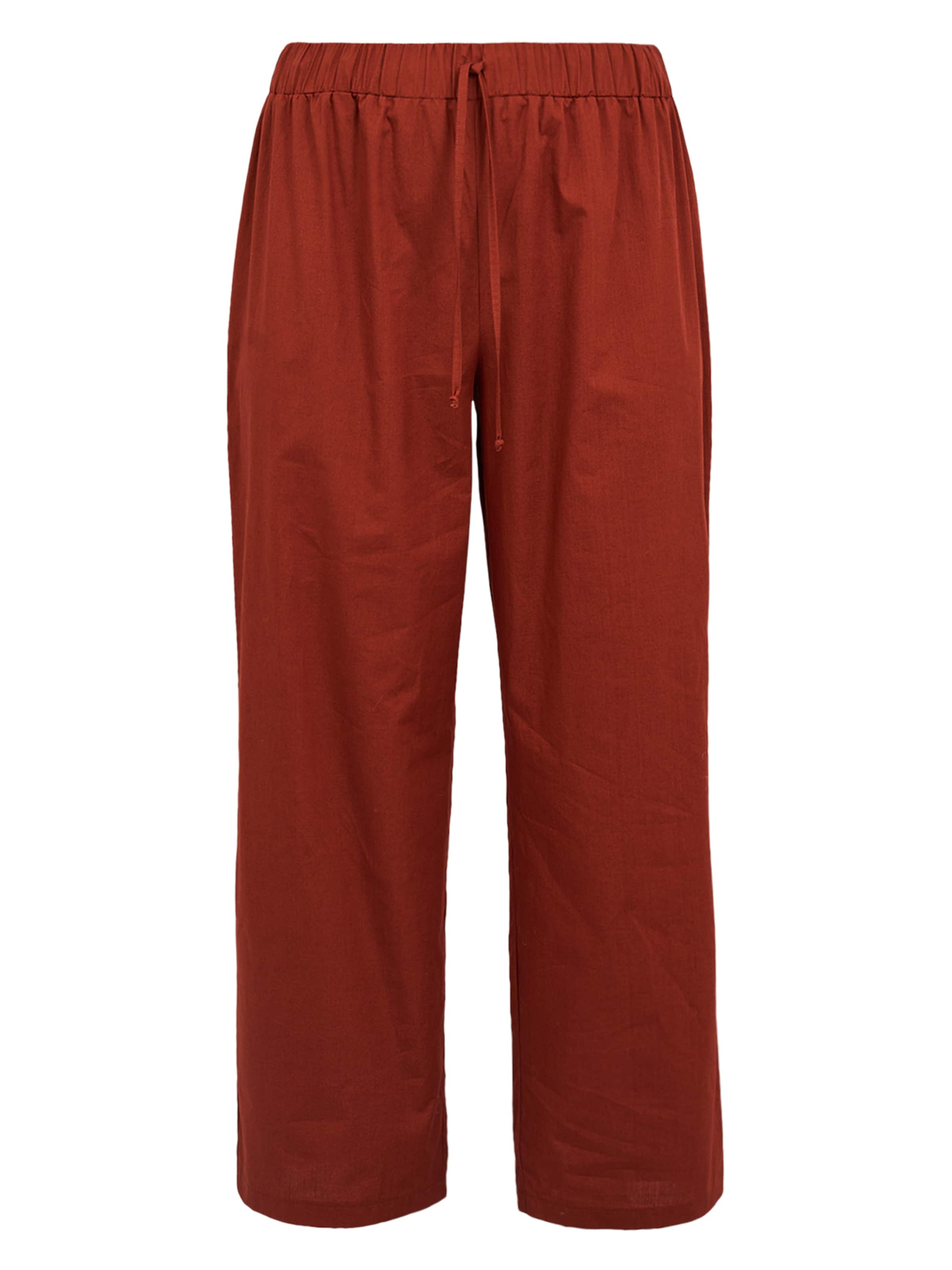 Wide Leg Pantalon YOEK en rouge : devant
