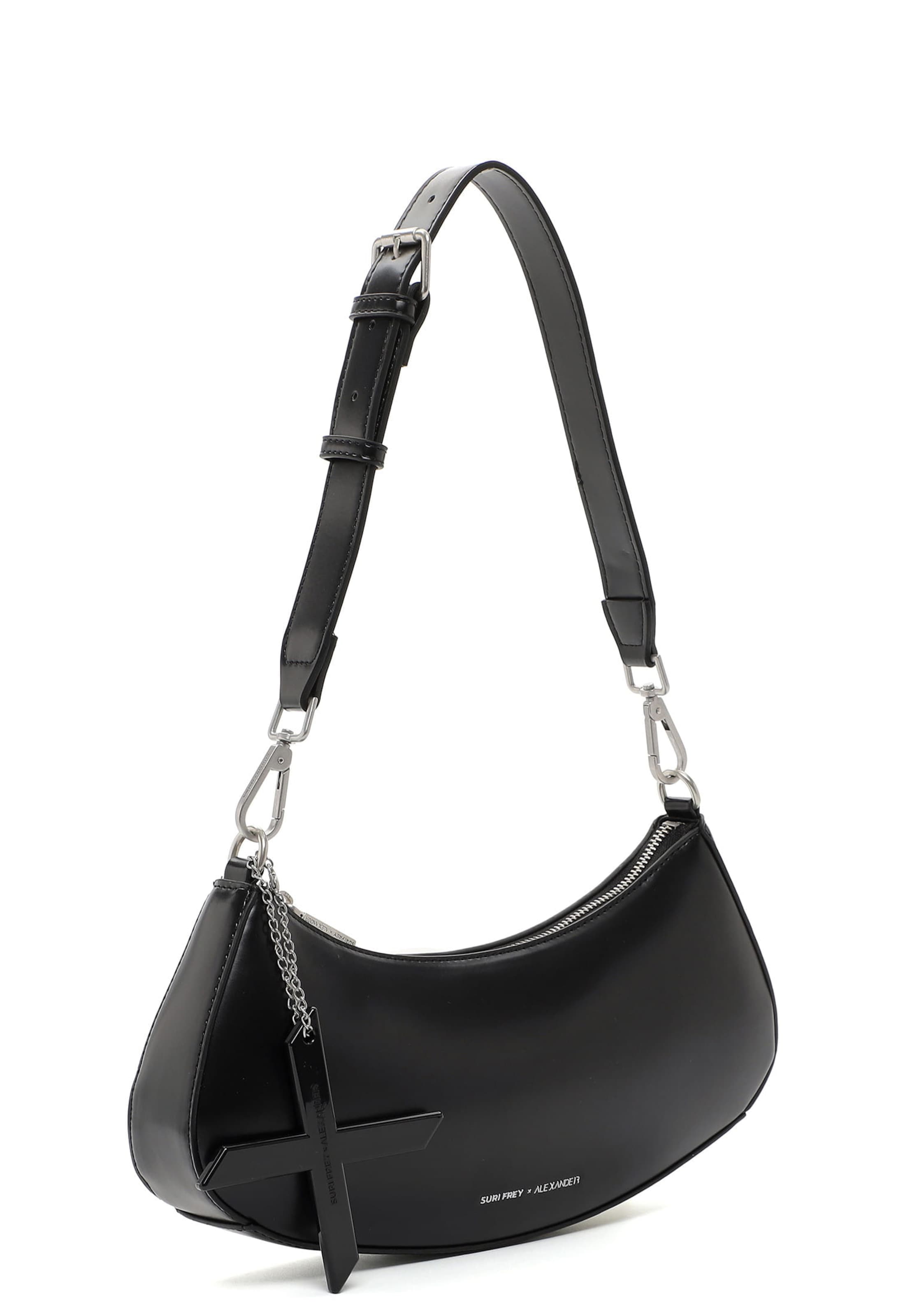 Suri Frey Schultertasche 'Suri Frey X Alexander' in Schwarz