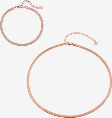 Parure de bijoux 'Urban Snake' Hey Happiness en or : devant