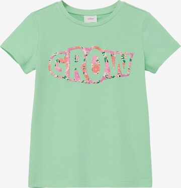 T-Shirt s.Oliver en vert : devant