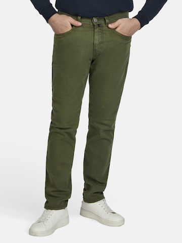 PIERRE CARDIN Regular Jeans in Green: front