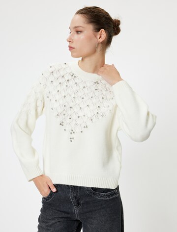 Koton Pullover in Weiß