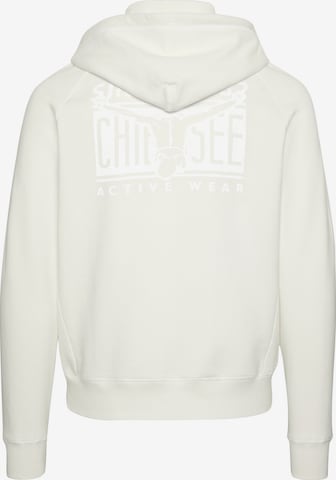 CHIEMSEE Regular fit Zip-Up Hoodie in White