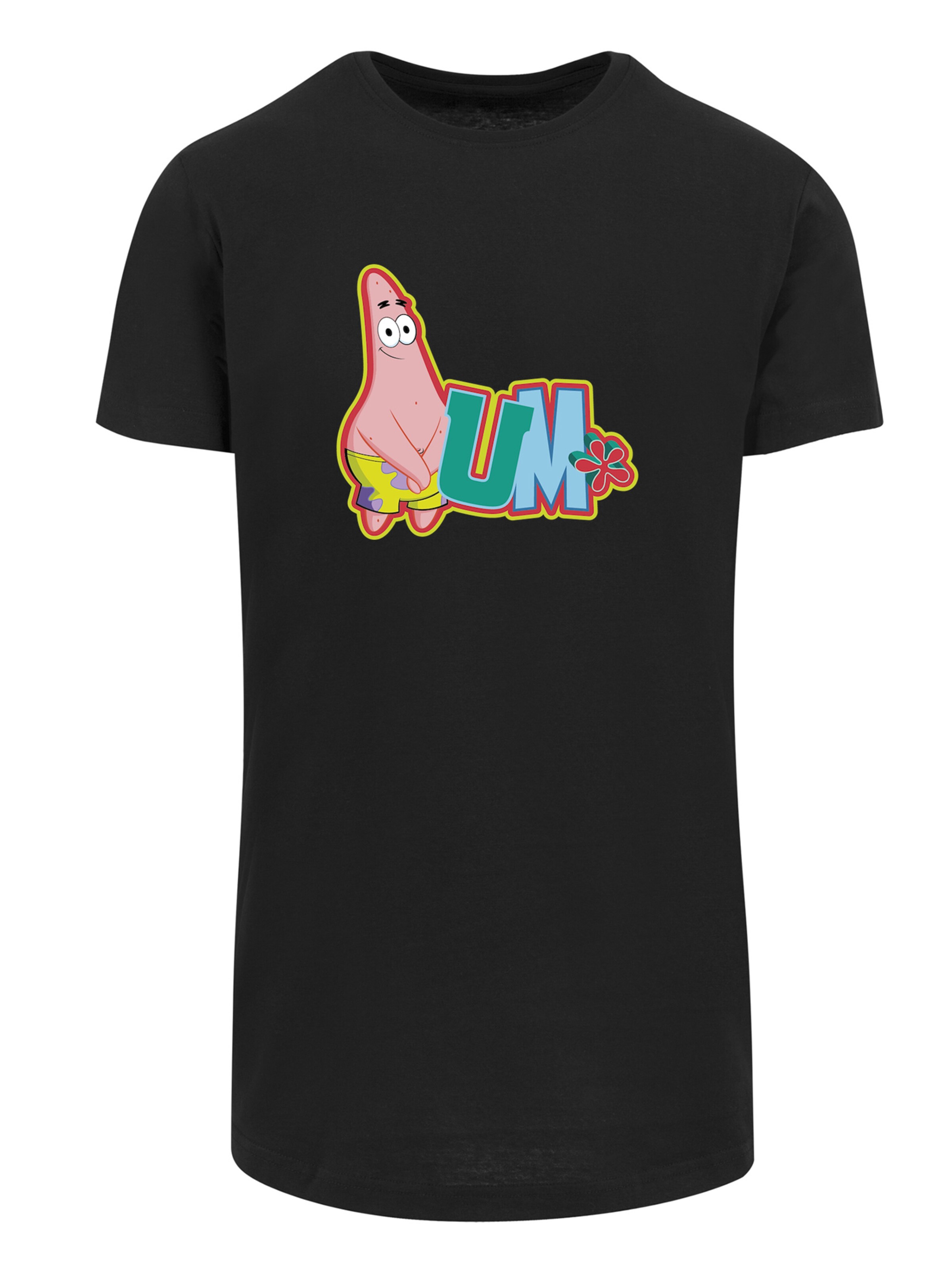 F4NT4STIC T-Shirt 'Spongebob' in Schwarz: Vorderseite