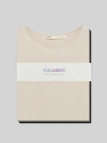 Pull&Bear Top w kolorze beżowy