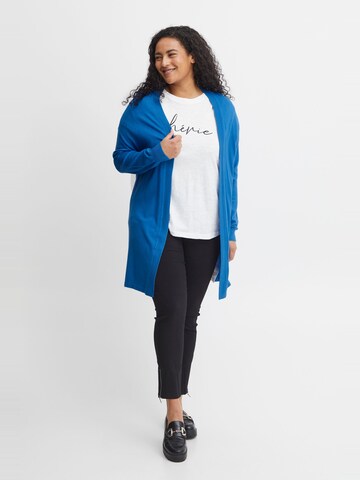 Fransa Curve - Cárdigan ' BLUME ' en azul