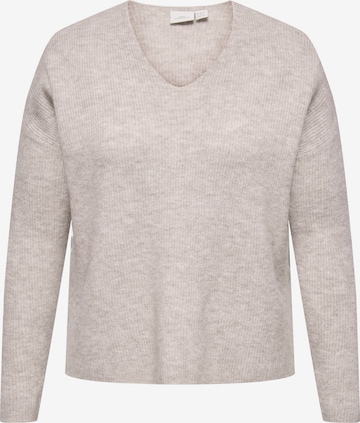 Pull-over ONLY Carmakoma en gris : devant