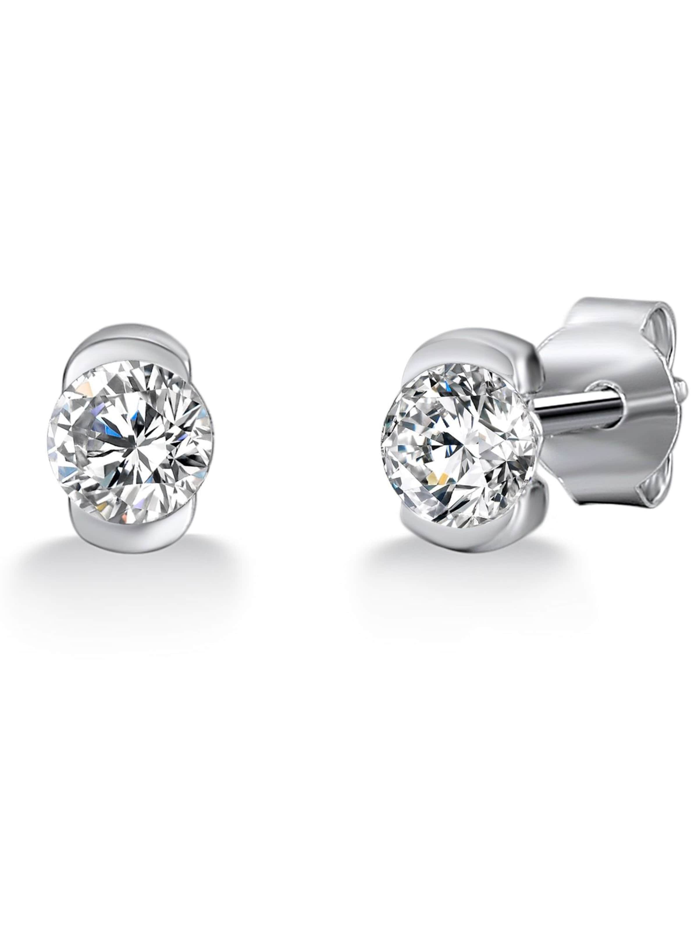 Boucles d'oreilles Trilani en argent : devant