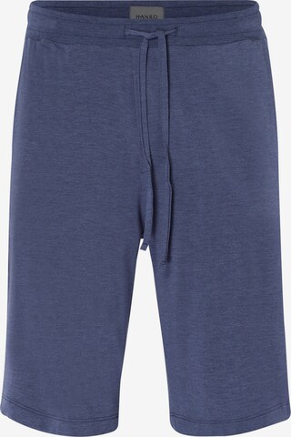 Hanro Pyjamashorts ' Casuals ' in Blau: predná strana