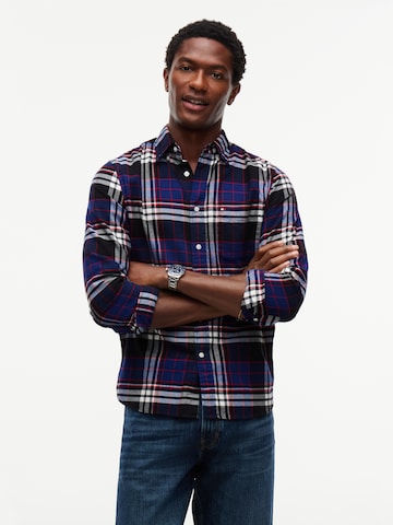 TOMMY HILFIGER Regular fit Button Up Shirt 'Hero' in Blue: front