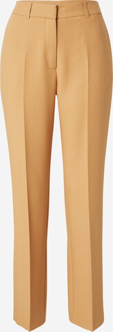 s.Oliver BLACK LABEL Regular Trousers with creases in Yellow: front