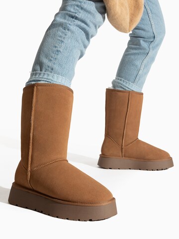 Boots da neve 'PIKES' di Gooce in marrone: frontale