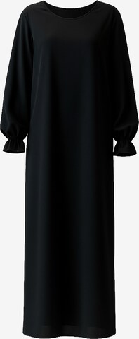 Robe Elara en noir : devant