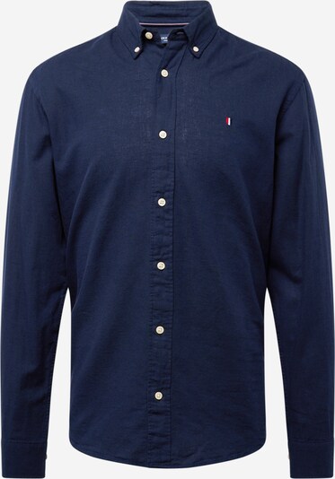 JACK & JONES Button Up Shirt 'SUMMER SHIELD' in marine blue / Red / White, Item view