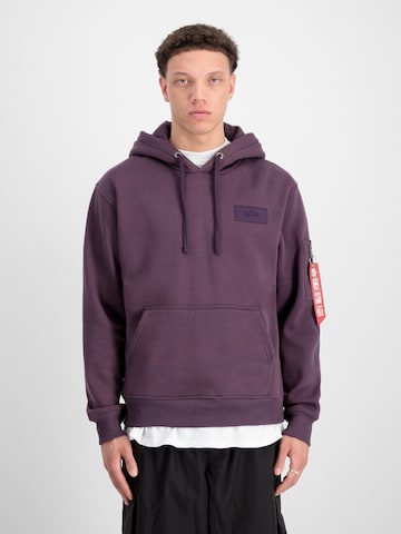 ALPHA INDUSTRIES Mikina – fialová: přední strana