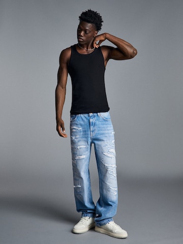 Bershka Loosefit Jeans i blå
