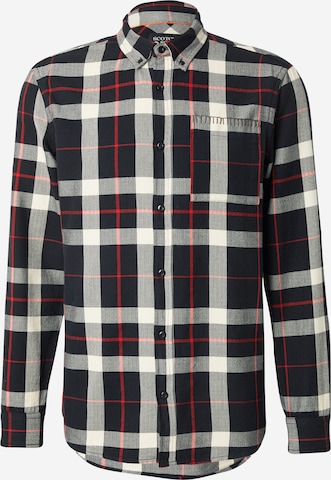 SCOTCH & SODA Regular Fit Paita värissä musta: etupuoli