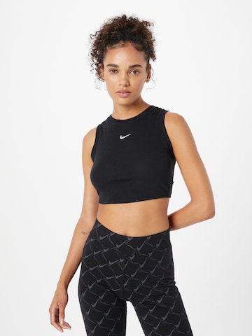 Nike Sportswear Topp 'ESSENTIAL' i svart: framsida