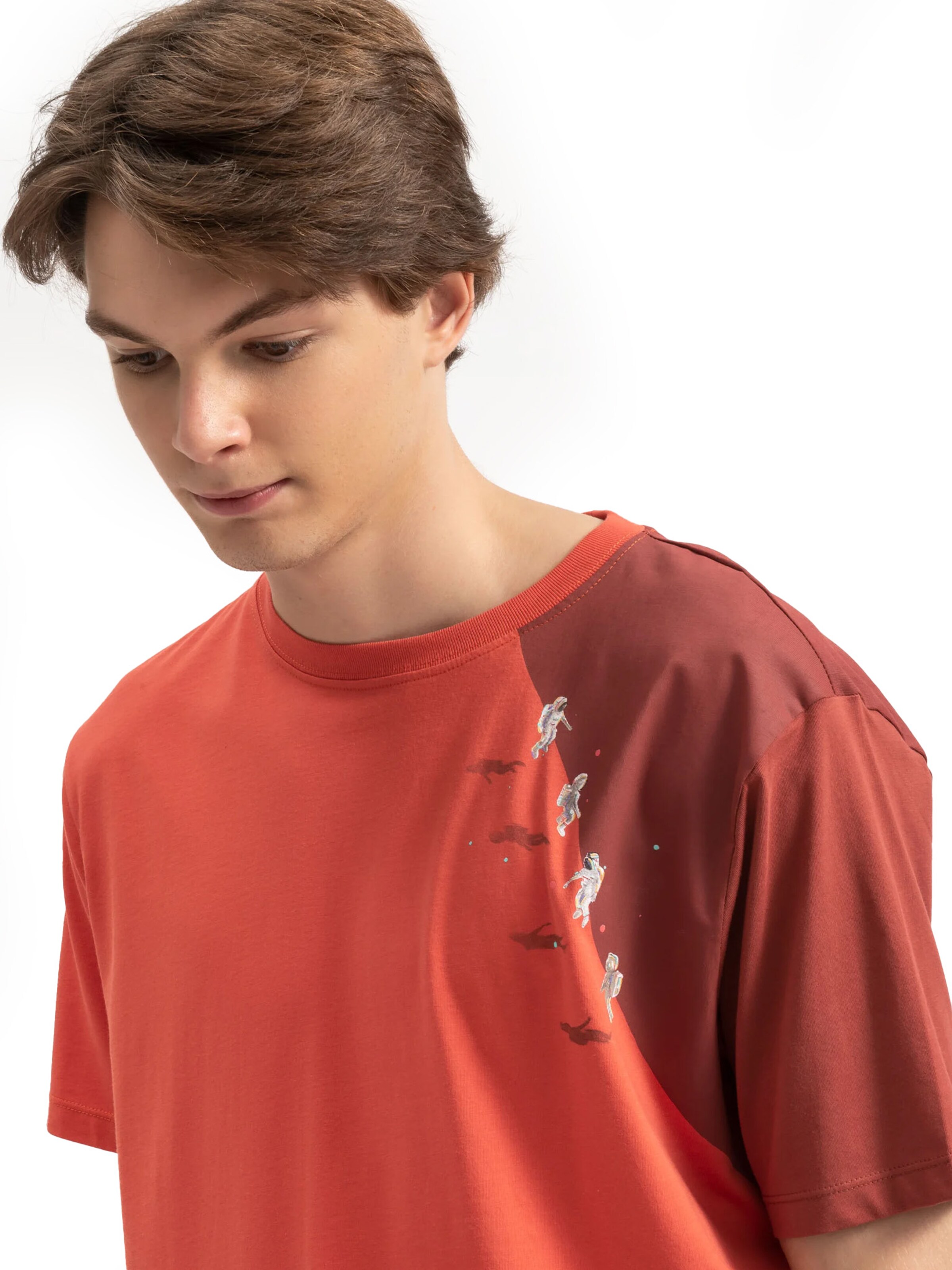 T-Shirt 'Ruvag' Kaft en orange