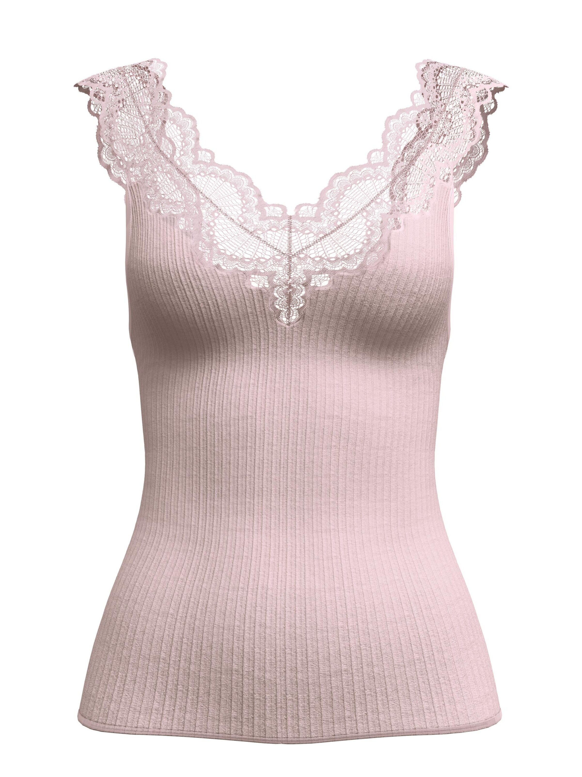 CALIDA Slaapshirt 'Feminine Lounge' in Lila: voorkant