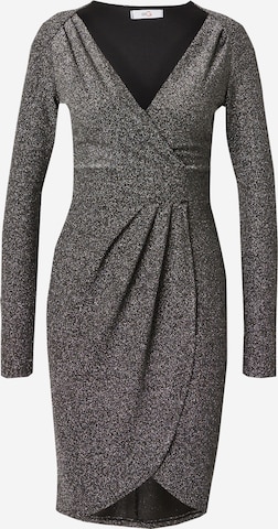 WAL G. Cocktail Dress 'CHRISSY' in Silver: front