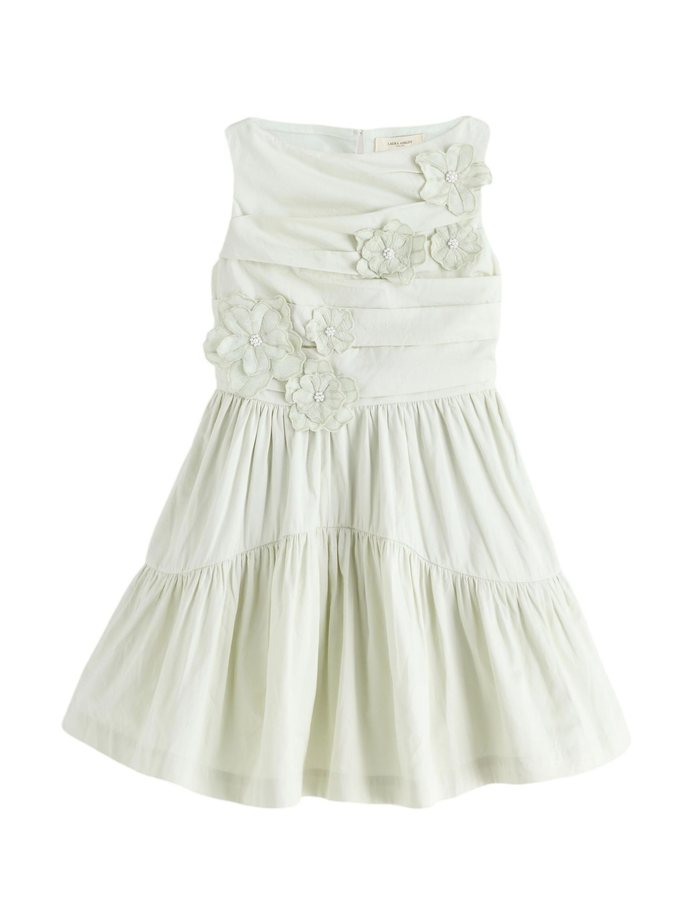LAURA ASHLEY Jurk in Groen: voorkant