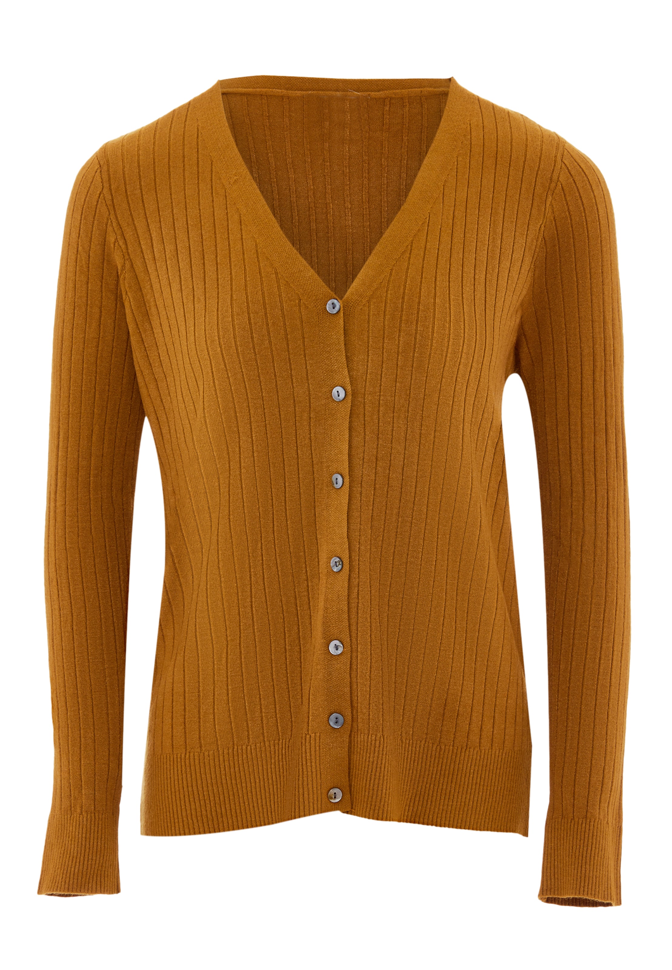 ZITHA Knit cardigan in Yellow: front