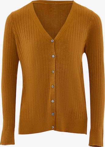 ZITHA Knit Cardigan in Yellow: front