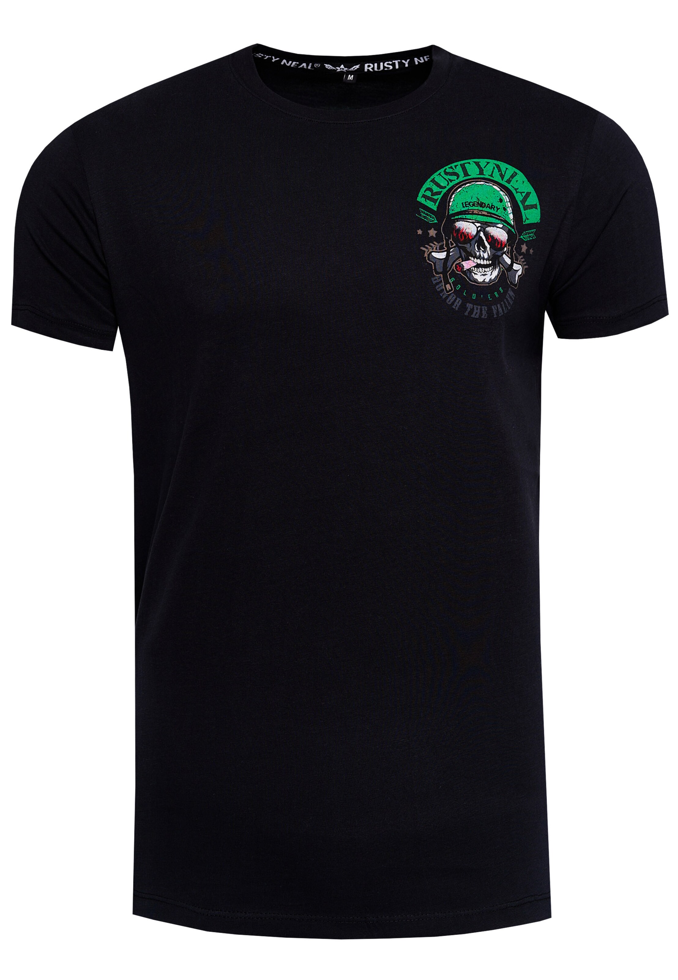 Rusty Neal T-Shirt in Schwarz: Vorderseite
