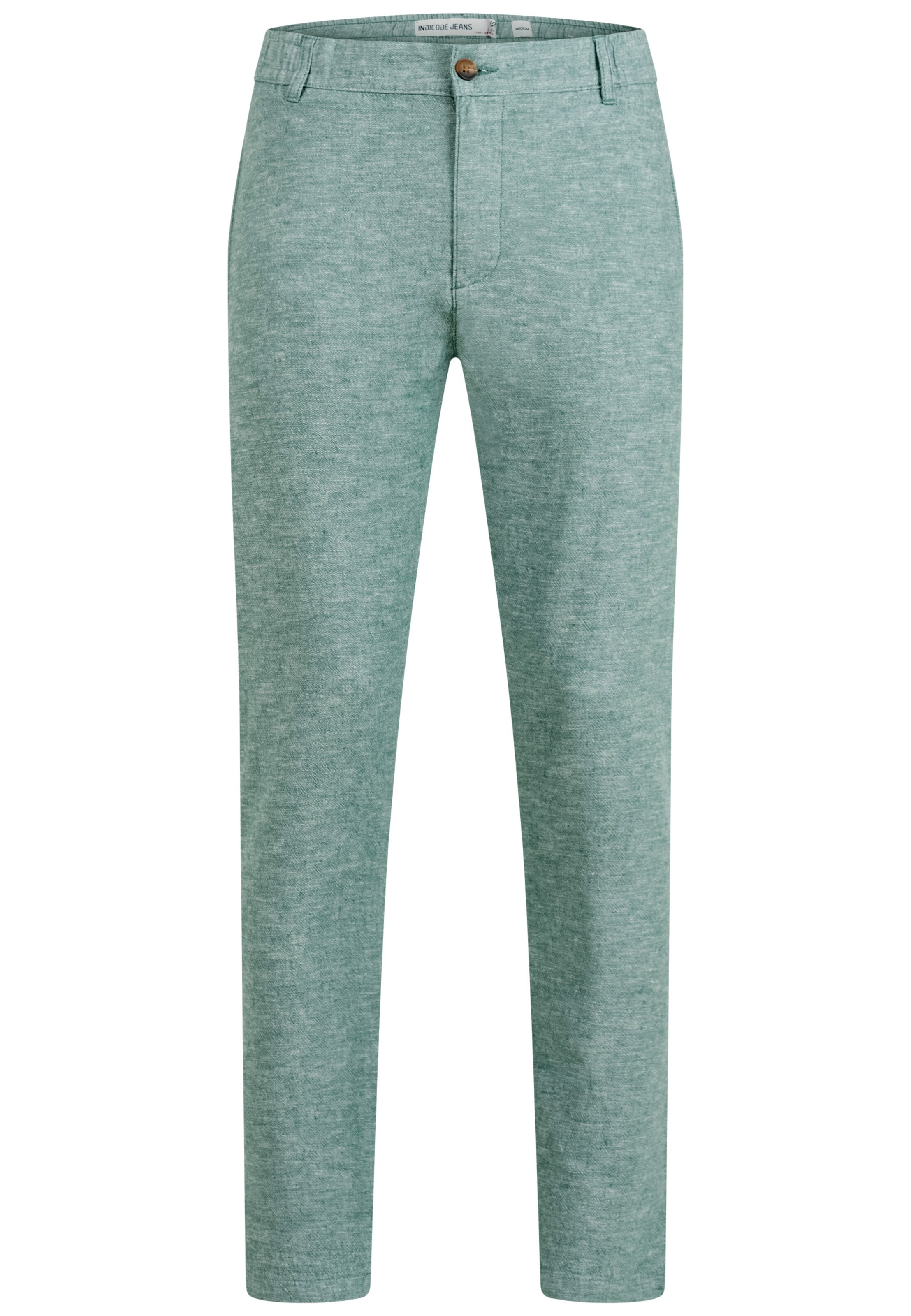 INDICODE JEANS Chino 'Lino' in Groen: voorkant