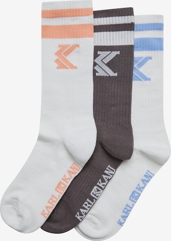 Chaussettes Karl Kani en gris : devant