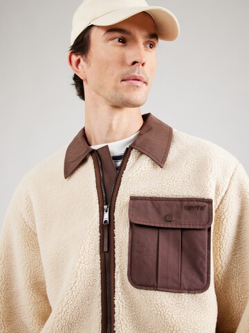 LEVI'S ® Fleecejakke 'Joonie Sherpa Jacket' i hvid