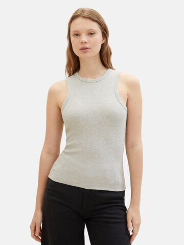 TOM TAILOR DENIM Top in Grey: front