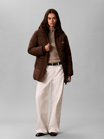 Calvin Klein Jeans Přechodná bunda – hnědá