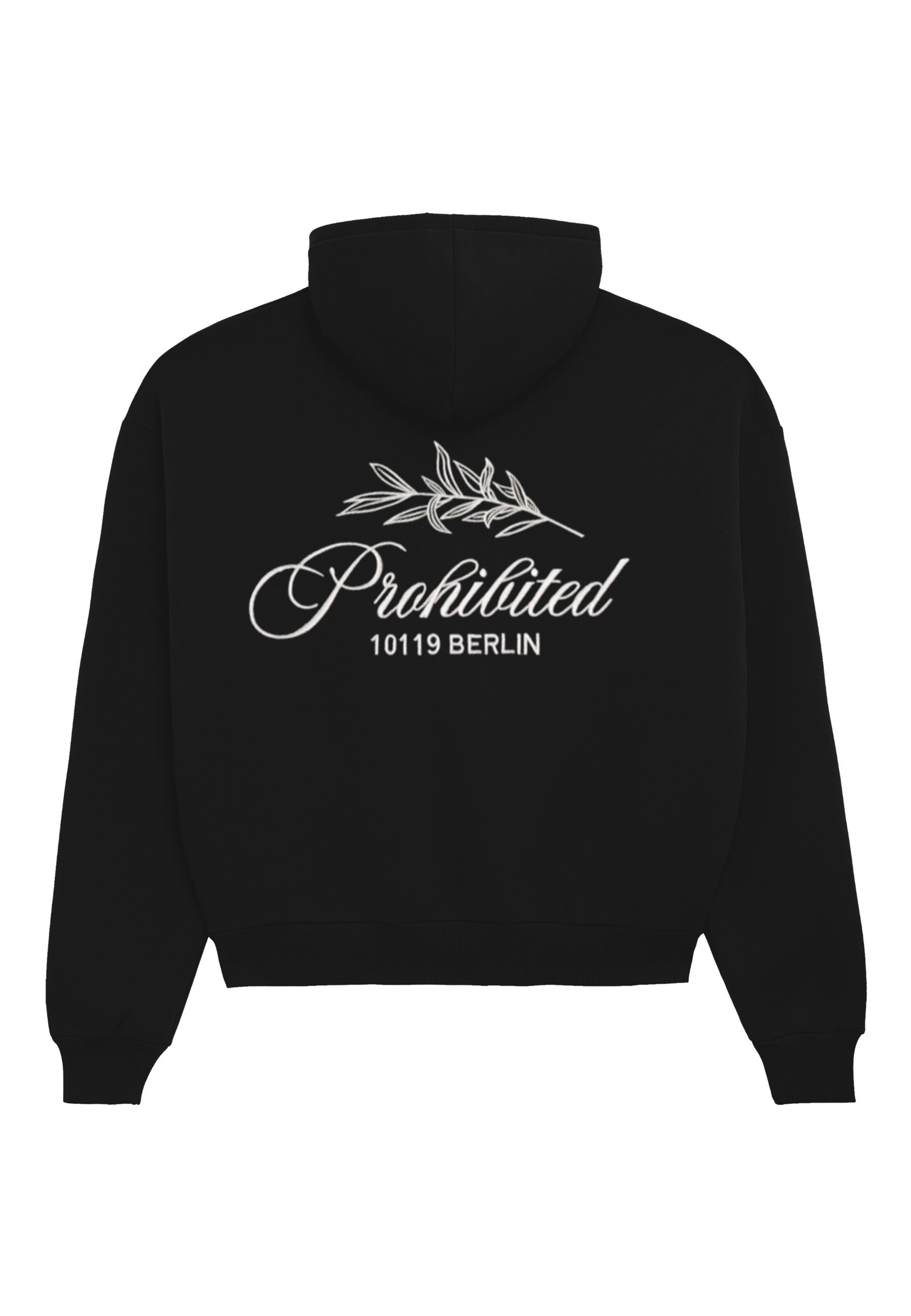 Sweat-shirt Prohibited en noir