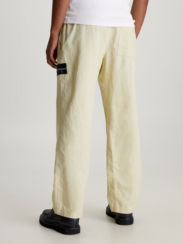 Calvin Klein Jeans Regular Pleat-Front Pants in Beige